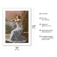 thumbnail image 2 of Classic Vintage French Figure by Tree - Hand-Colored Tinted Art - From a French Risque Postcard by Louis-Amédée Mante c.1910 - Bamboo Fine Art 290gsm Paper Print (Unframed) 18x24in, 2 of 4
