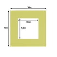 thumbnail image 3 of Pistachio Acid Free 16x16 Picture Frame Mats with White Core Bevel Cut for 12x12 Pictures - Fits, 3 of 3