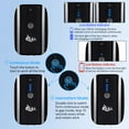 thumbnail image 2 of AQQA Aquarium Air Pump, 2.5 Watt Ultra Quiet Rechargeable Oxygen Pump with 2 Air Atones and 2 Hoses for 1-140 Gallon Fish Tank, Dual Outlets, Black, 2 of 7
