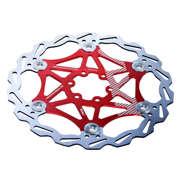 Rotor de freno de disco de bicicleta Accesorios de piezas de bicicleta (160 mm) - Tipo flotante - Elección rojo Cola Rotor de freno de disco de bicicleta