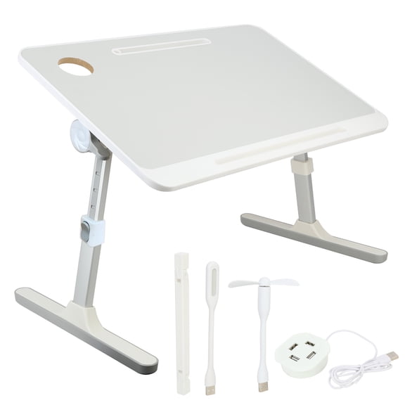 Adjustable Lap Desk, Foldable Laptop Bed Tray Table for Home