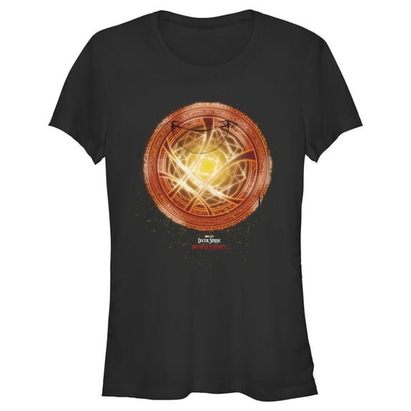 Junior's Marvel Doctor Strange in the Multiverse of Madness Orange Rune Graphic Tee Black Small