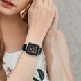 thumbnail image 7 of For Apple Watch Case with HD Tempered Glass Screen Protector for iWatch Series 3/2/1, Takfox Full Cover Bling Diamond Crystal Rhinestone Protective Case 42mm-Dark Green, 7 of 7