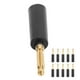 thumbnail image 2 of Conectores para altavoces Bling Bling conector banana dorado de 7 pines 4 mm, 2 of 12