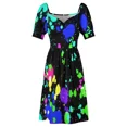 thumbnail image 6 of Neon Paint Splatters Sleeveless Dress Prom gown fairy dress luxury women's party dress evening prom, 6 of 7