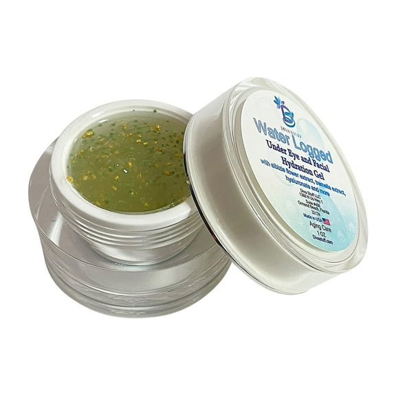Water Logged Under Eye and Facial Hydration Gel With Albiza Flower Extract, Tremella Extract, Hyaluronate & Black Algae by Diva Stuff