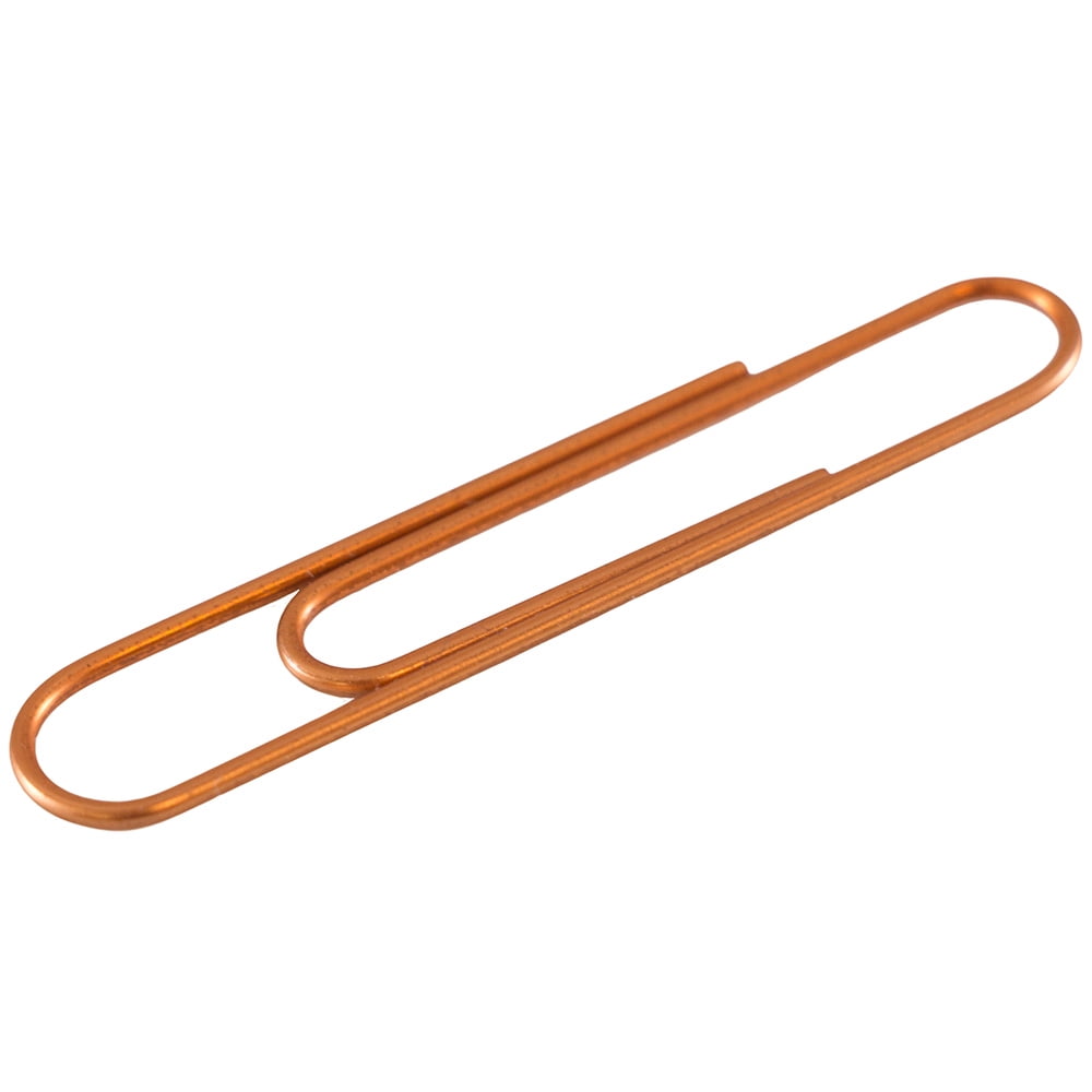 Jam Jumbo Paper Clips Rose Gold 75 Pack Large Walmart Com Walmart Com