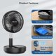 thumbnail image 3 of Ventilador portátil Belife X8 inalámbrico 7200 mAh con control remoto, 3 of 7