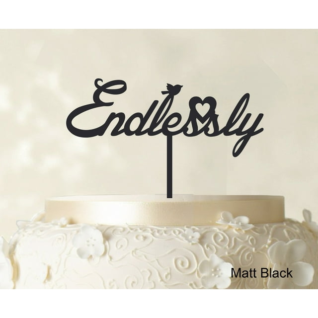 Custom Initial Cake Topper Personalized Name Cake Topper Color Option Available 5-7 Inches Wide