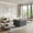 Gray, variant on Noble House Arvion 33" Comfy Ottoman Compressed Sectional Sofa, Modular Minimalist Corduroy Sleeper Couch, Black