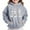 Gray, variant on Bnwani Black Kids Hoodie Sweatshirt Boys Long Sleeve Fleece Casual Oversized Cute Solid Pocket Size 3-4t
