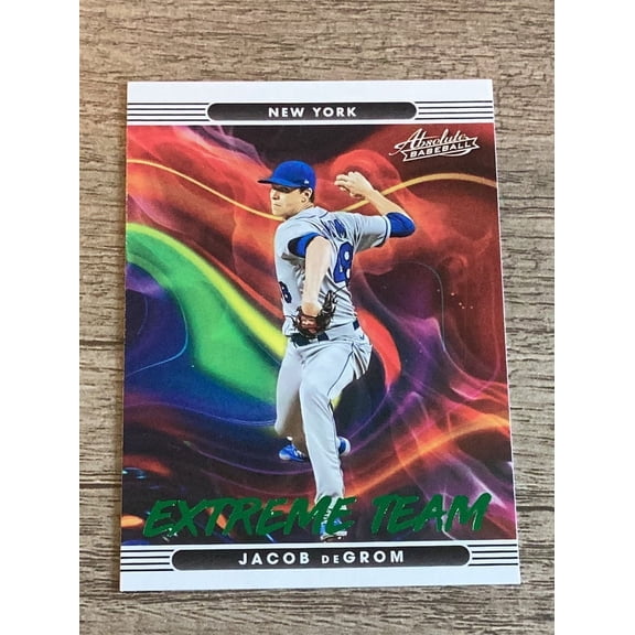 Jacob deGrom New York Mets MLB 2022 Panini Absolute Extreme Team Retail Green ET-10