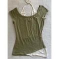 thumbnail image 4 of Camisetas de verano de dos piezas con cuello halter y vendaje estilo vintage, camisetas ajustadas con estética Y2k, camisetas sexis informales con estampado grunge estilo Harajuku para mujer, 4 of 5