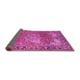 thumbnail image 2 of Ahgly Company Indoor Round Medallion Pink Traditional Area Rugs, 4' Round, 2 of 4