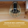 thumbnail image 3 of OUNONA Terrarium Heat Lamp Cover Heat Lamp Accessories Golden Iron Wire 1 Set, 3 of 8