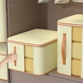 thumbnail image 2 of Almacenamiento de edredones bolsa de almacenamiento gran capacidad caja de ropa con ventana transparente, bolsa de organización de edredones y cobijas, resistente, fácil de limpiar, para, 2 of 2