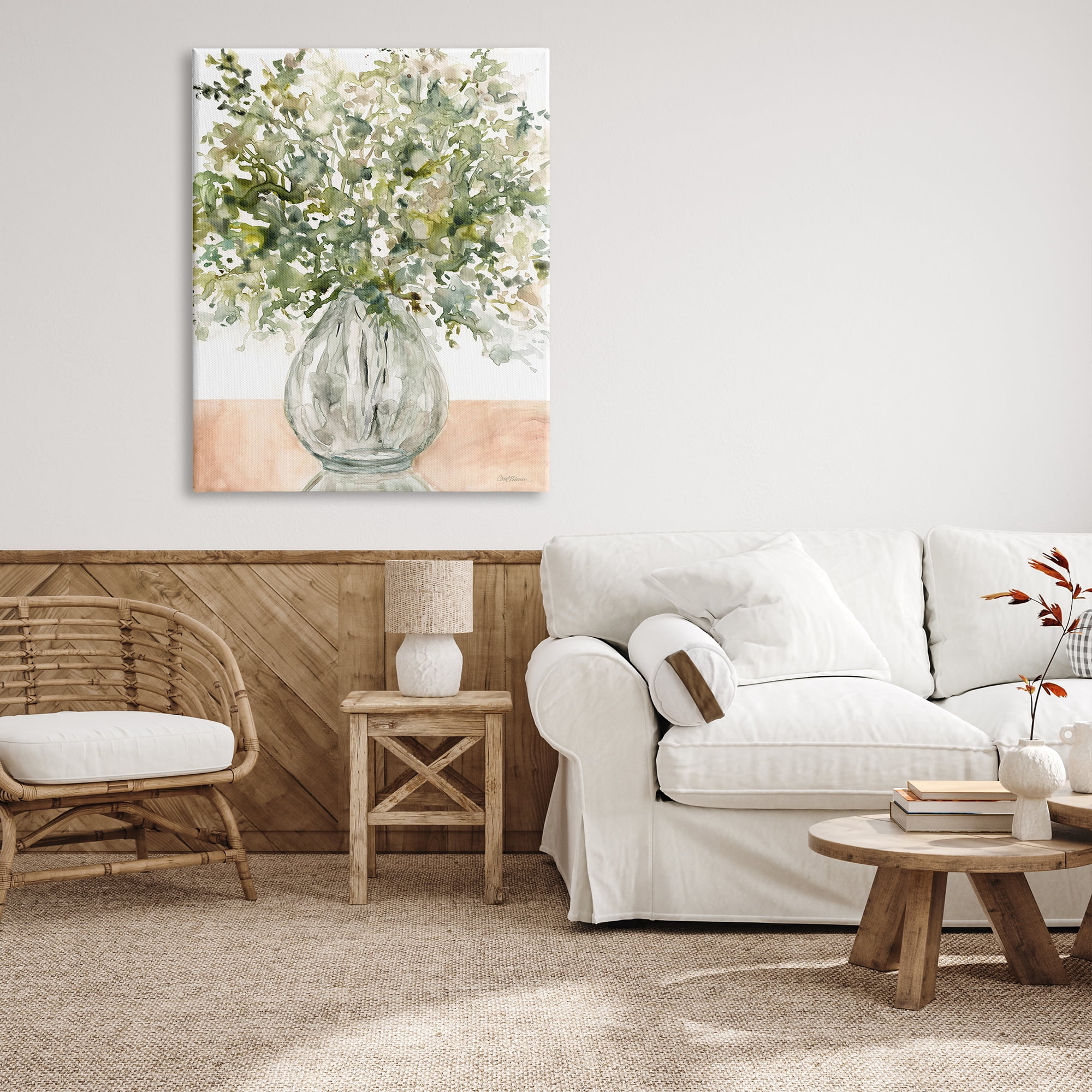 Stupell Industries Abstract Flower Petal Floral Bouquet Tabletop Painting, 36 x 48, Design by Carol Robinson
