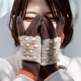 thumbnail image 3 of Ociviesr Winter Knitted Gloves Stretchy Full Fingers Gloves For Men Women Or Teens Mittens for Women Cold Weather Heated Gloves Mittens Toddler, 3 of 3