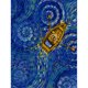 thumbnail image 1 of Kits de pintura de diamante 5D DIY Taladro redondo completo Vincent Van Gogh Arte de la noche estrellada Sywqhk Decoración hogareña, 1 of 9