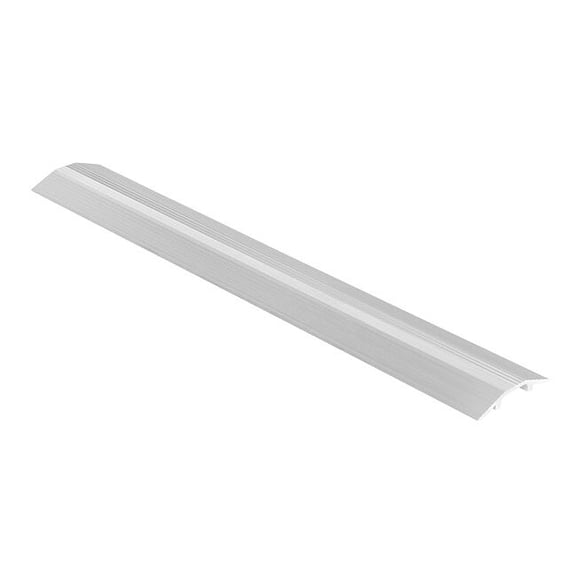 Cable Ramp, 1-1/8 in H, 4 ft L, 7-1/8 in W, 1 Channel, Aluminum, Silver