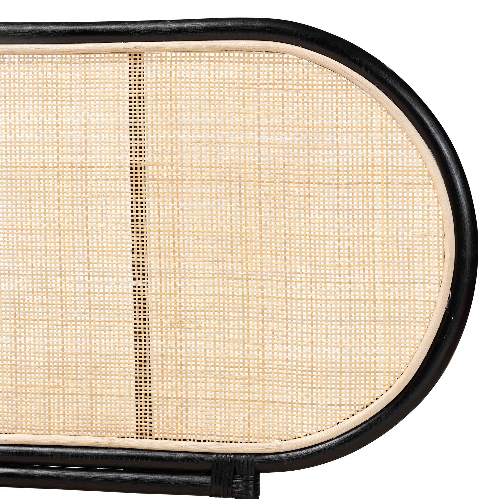 bali & pari Reegan Rattan BOHO Headboard, Queen Size, Natural Brown