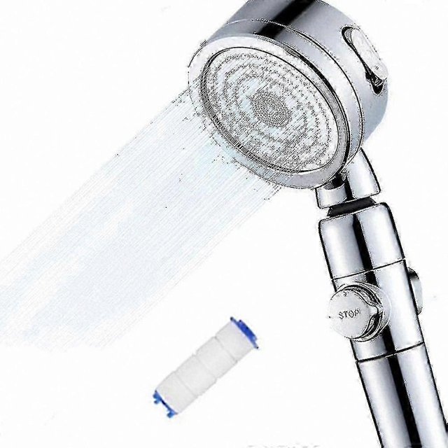 Adjustable High-Pressure Handheld Shower Head with Pause Control Feature