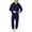 Q27 Navy, variant on Sweatsuits Boys 2 Piece Outfits Solid Color Pullover Hoodie and Elastic Waist Jogger Pants with Pockets Black,9-10 Years