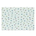 thumbnail image 1 of 90s Cutting Board, Colorful Mosaic Pattern with Geometric Shapes in Memphis Style Doodle Print, Decorative Tempered Glass Cutting and Serving Board, Large Size, Blue Green, by Ambesonne, 1 of 1