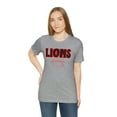 thumbnail image 5 of Unisex Jersey Short Sleeve Tee Lions Football Red Tshirt, 5 of 12