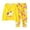 F149-Yellow, variant on FYDUU Girls Pajamas Fall Winter Sleepwear Long Sleeve Pajama Sets Cartoon Print Comfortable Loungewear for Kids Two Piece Outfit 8-9 Years