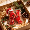 thumbnail image 6 of Yeciiwht Christmas 26 Letters Ornaments – Santa Hat Alphabet Xmas Tree Hanging Decorations, Holiday Party & Home Gift, 6 of 7