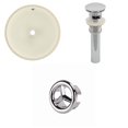 thumbnail image 1 of 16-in. W Round Bathroom Undermount Sink Set In Biscuit - Chrome Hardware - Overflow Drain Incl. AI-20605, 1 of 9