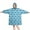 Blue White Checkerboard, variant on Blue White Checkerboard Checkered Pattern Wearable Oversized Blanket,Wearable Blanket Hoodie for Adults,Cozy Hooded Blankets with Super Pockets,Super Warm Fuzzy Pullover for Women & Men