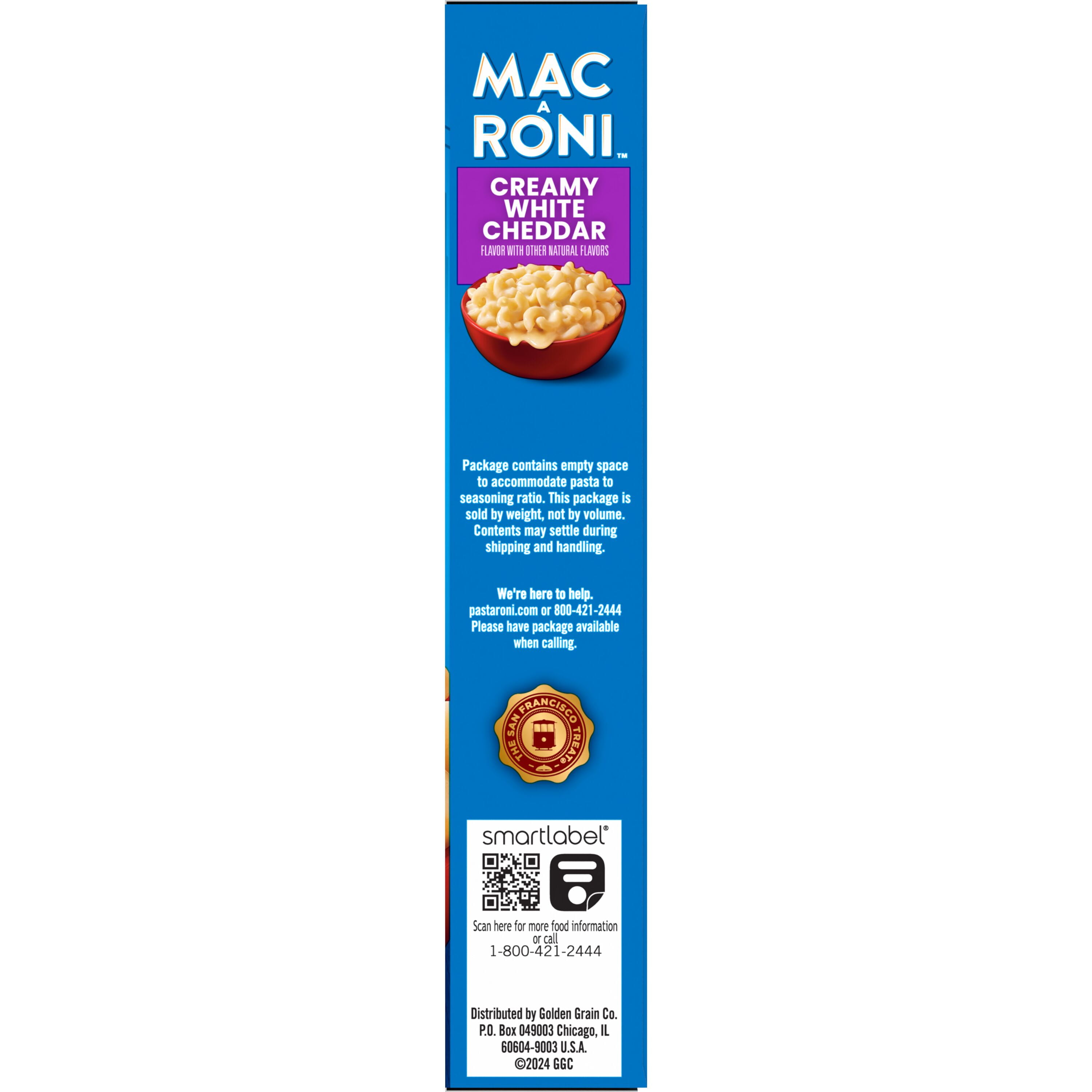 (12 pack) Mac a Roni Pasta Mix Creamy White Cheddar (5.9 oz Box), Single Pack