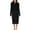 Black, variant on Womens Sweater Dress Quarter Zip Solid Color Long-Sleeve Loose-Fit Knit Dress 2025 Casual Fall Winter Lapel Pullover Tunic Sweaters