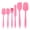PINK, variant on Silicone Spatula Set of 6,Food Grade Rubber Spatulas and Cooking Utensils,Heat-Resistant Kitchen Non Stick Utensils for Cooking,Baking,Mixing,Scraping,BPA-Free,Dishwasher Safe