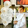 thumbnail image 6 of Haooryx Cross Balloons Gold and Silver 12 inch Latex Balloons with Ribbons for Party Decorations, 37 Pieces, 6 of 6