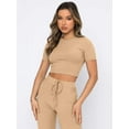 thumbnail image 2 of Round Neck Ribbed Two Piece, 2 of 9