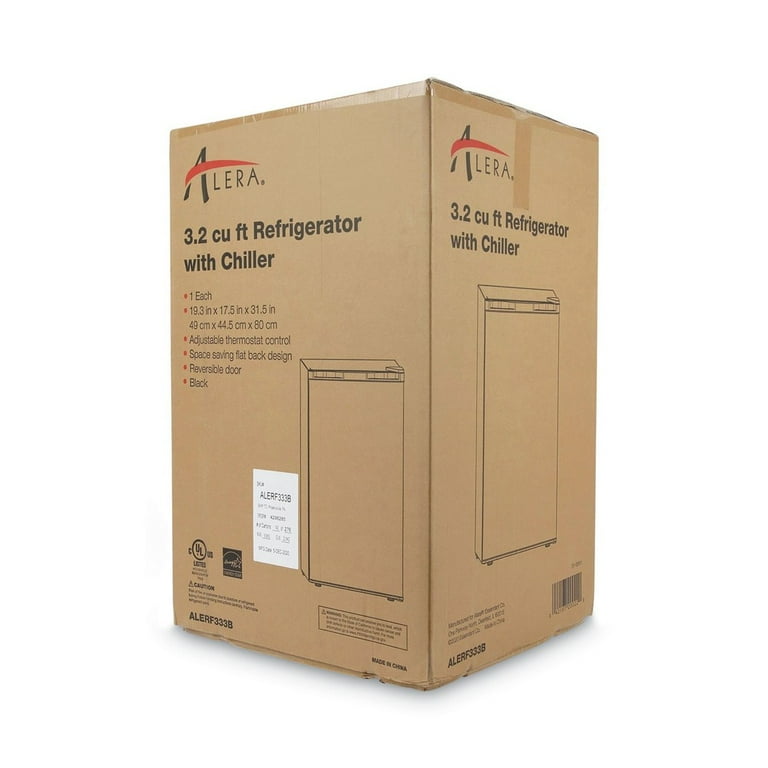 3.2 Cu. Ft. Refrigerator with Chiller Compartment, Black 3.2 Cu. Ft. Refrigerator with Chiller Compartment, Black