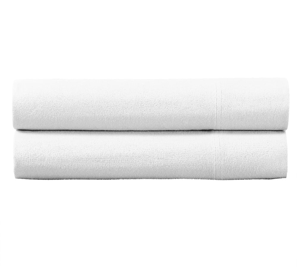 170GSM Heavyweight 100 Cotton Flannel Pair of King Pillowcases Ultra