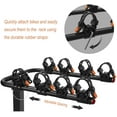 Vedouci Universal Mount 4Bike Rack, Double Foldable Cycle Holder for Cars, SUVs, and Trucks