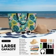 thumbnail image 5 of Kdxio Tropical Floral for Beach Bag for Women Large Beach Tote Bag Waterproof Sandproof Swim Bag with Zipper Pockets Beach Vacation Travel, 5 of 7