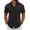 Black, variant on Cruise Shirt for Men Beach Vacation Clothes Short Sleeve Button Down Shirt