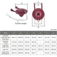 thumbnail image 2 of HUGFEGWE 3-Inch Toilet Flappers Replacement Ultra High Performance Flapper Fits Most Toilets Long Lasting Material- Easy to Install Large Clear CA919-111555, 2 of 5