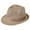 Khaki, variant on POIUYTR Boater Hats for Men Straw Trilby Hat Short Brim Fedora Straw Sun Hat for Men Panama Beach Hat