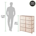 thumbnail image 5 of mDesign Large Storage Dresser Furniture, 8 Fabric Drawers, Light Pink/Rose Gold, 5 of 7