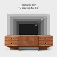 thumbnail image 3 of TV Stand, Boho TV Stand for Living Room, Mid Century Modern TV Stand, Storage Cabinet and Entertainment Center, Modern TV Console Table for 75+ Inch TV(Cherry 66"), 3 of 7