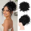 thumbnail image 2 of Xihbxyly Clearance Savings Wig Hair Wraps High Temperature Silk Small Curly Hair Wraps Drawstring Messy Hair Wraps Elastic Net Pull Ponytail Rope Curly Hair Holiday Deals, 2 of 2