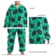 thumbnail image 4 of Pijamas de una pieza con estampado de patrones de animales de dibujos animados de Jammies con capucha para niños para uso doméstico, 4 of 5