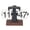 Matte Black Frame White Pages, variant on Retro Mechanical Auto Flip Desk Clock with Premium Walnut Wood Base (12 Hours / Single Sided / Battery Powered) 8.07 x 5.51 Inches Matte Black Frame White Pages
